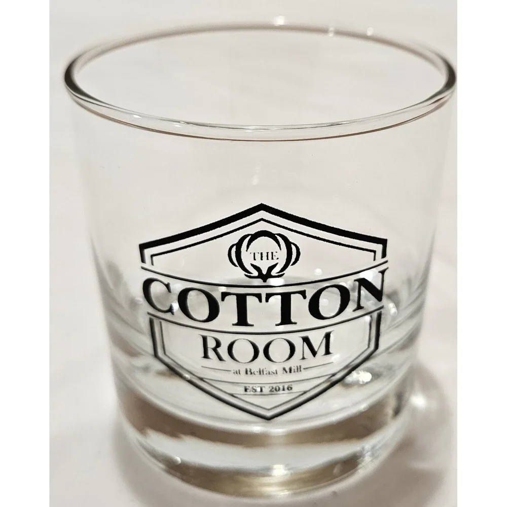 The Cotton Room Belfast Mill Whiskey Rocks Glass Barware Tumbler EST‎ 2016